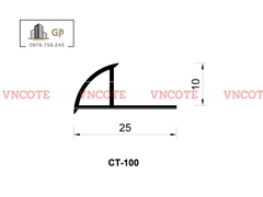 Nẹp nhựa bo góc ốp lát 10mm CT-100