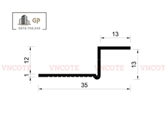 Nẹp khe trần thạch cao - Z12.5