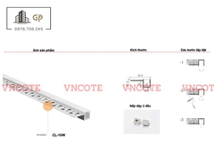 Thanh ray đèn led trần thạch cao 10mm CL-10W