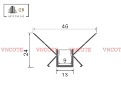 Thanh ray đèn led góc dương GLA-10W