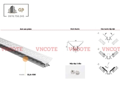 Thanh ray đèn led góc dương GLA-10W