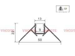 Thanh ray đèn led góc âm GLBD-10W