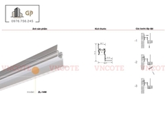 Thanh ray đèn led viền trần thạch cao JL-14W