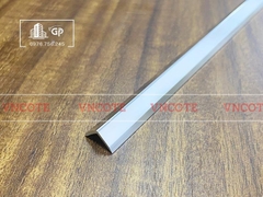 Nẹp nhôm chữ V10 màu trắng bóng