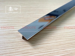 Nẹp inox chữ T20mm màu trắng bóng