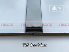Nẹp inox chữ T25mm màu đen bóng