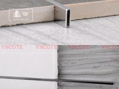 Nẹp inox chữ U3mm màu trắng xước