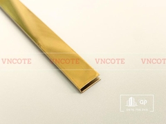 Nẹp inox chữ U3mm màu vàng bóng
