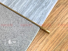 Nẹp inox chữ U3mm màu vàng bóng