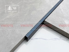 Nẹp inox chữ U5mm màu đen xước