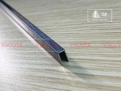 Nẹp inox chữ U5mm màu đen xước