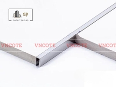 Nẹp inox chữ U5mm màu trắng bóng