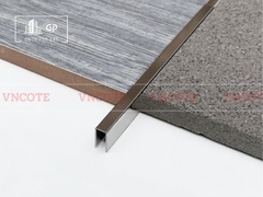 Nẹp inox chữ U5mm màu trắng xước