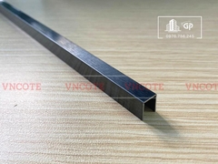 Nẹp inox chữ U8mm màu đen xước
