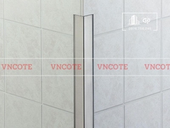 Nẹp inox chữ V20mm màu trắng bóng
