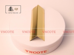 Nẹp inox chữ V25mm màu vàng bóng