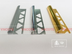 Nẹp nhôm bo góc ốp lát 10mm vàng bóng YC-10VB