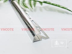 Nẹp nhôm bo góc ốp lát 10mm trắng bóng YC-10TB