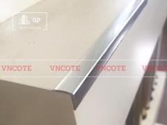 Nẹp nhôm chữ V10 màu trắng bóng