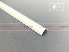Nẹp nhôm chữ V10 màu trắng mờ