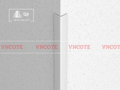 Nẹp nhôm chữ V10 màu trắng mờ