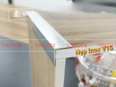 Nẹp nhôm chữ V15 màu trắng bóng