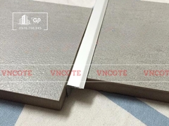 Nẹp nhôm chữ V15 màu trắng mờ
