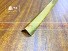 Nẹp nhôm chữ V15 màu vàng bóng