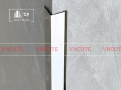 Nẹp nhôm chữ V20 màu trắng bóng