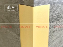 Nẹp nhôm chữ V20 màu vàng mờ