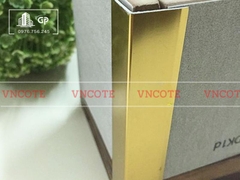 Nẹp nhôm chữ V30 màu vàng mờ