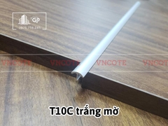 Nẹp nhôm chữ T10 cong màu trắng mờ