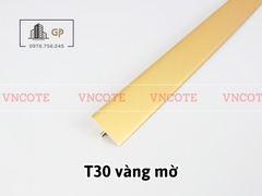 Nẹp nhôm chữ T30 màu vàng mờ