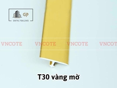 Nẹp nhôm chữ T30 màu vàng mờ