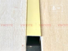 Nẹp nhôm chữ U10 màu vàng bóng
