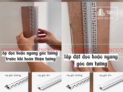 Thanh ray đèn led góc âm GLBD-10W