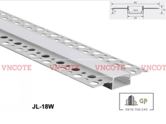 Thanh ray đèn led trần thạch cao 18mm JL-18W