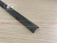 Nẹp inox chữ V15mm màu đen bóng