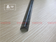 Nẹp inox chữ V15mm màu đen bóng