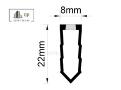 Nẹp khe joint sàn bê tông JBT-08
