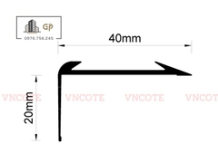 Nẹp chống trơn cầu thang NPL-20SB