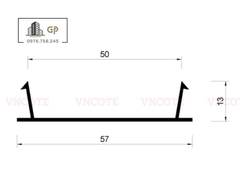 Nẹp chỉ âm tường GV-50
