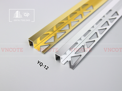 Nẹp nhôm bo góc ốp lát 12mm YQ-12-VB