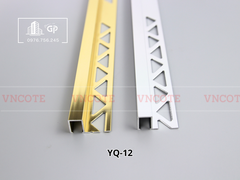 Nẹp nhôm bo góc ốp lát 12mm YQ-12-VB