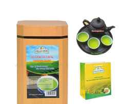 Trà Tân Cương Thượng Hạng TC1 200gram - Hộp Vân Gỗ