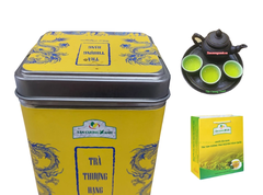Hộp Trà Thái Nguyên QT15 - 100gram Hộp Rồng Vàng
