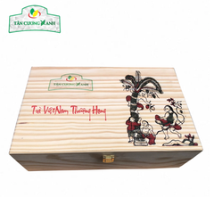 Trà Sen Ngọc Tỉnh Liên 400gram - Hộp Gỗ Thông