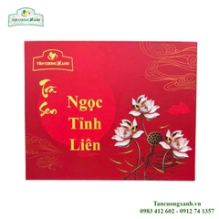 Bộ Hộp Trà Đinh Ướp Sen Ngọc Tỉnh Liên 400gram - Trà Ấm