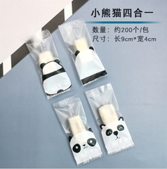 TK03 Túi kẹo gấu trúc (tập 100c) - 4x9cm