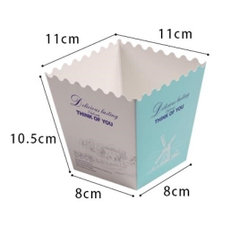 Túi nilon đựng bánh đế vuông thành cao 8*8cm cối xay gió